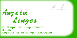 anzelm linges business card